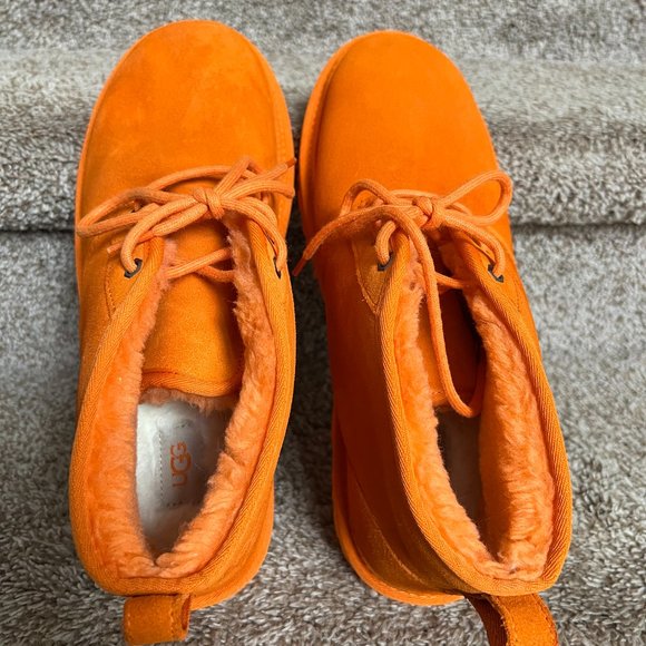 UGG Men\'s Neumel 3236 Orange Suede Fur Lined Ankle Chukka Boots main image 5